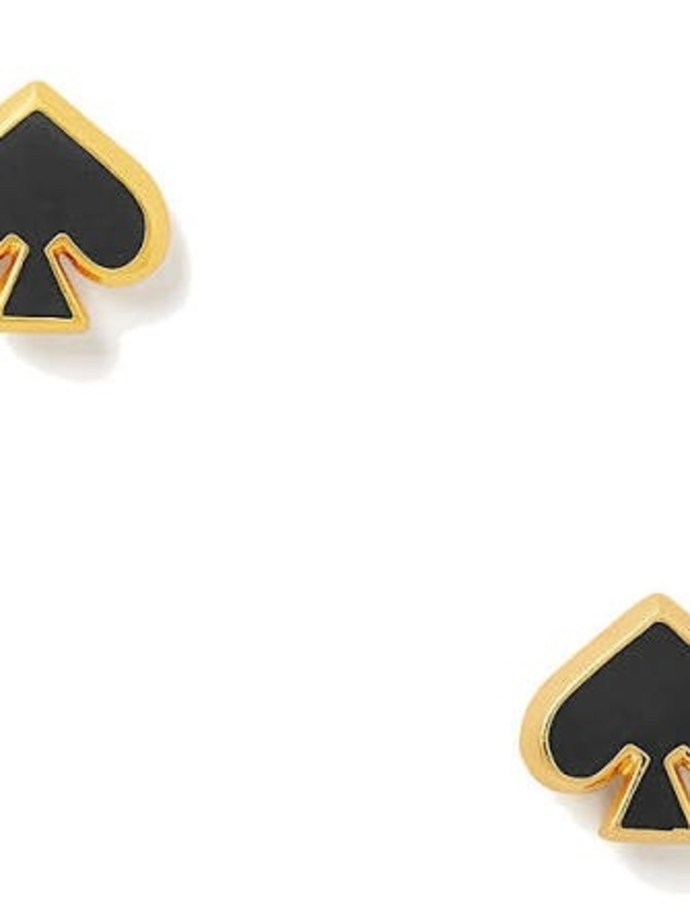 🆕️ Kate Spade Everyday Spade Black Enamel Studs